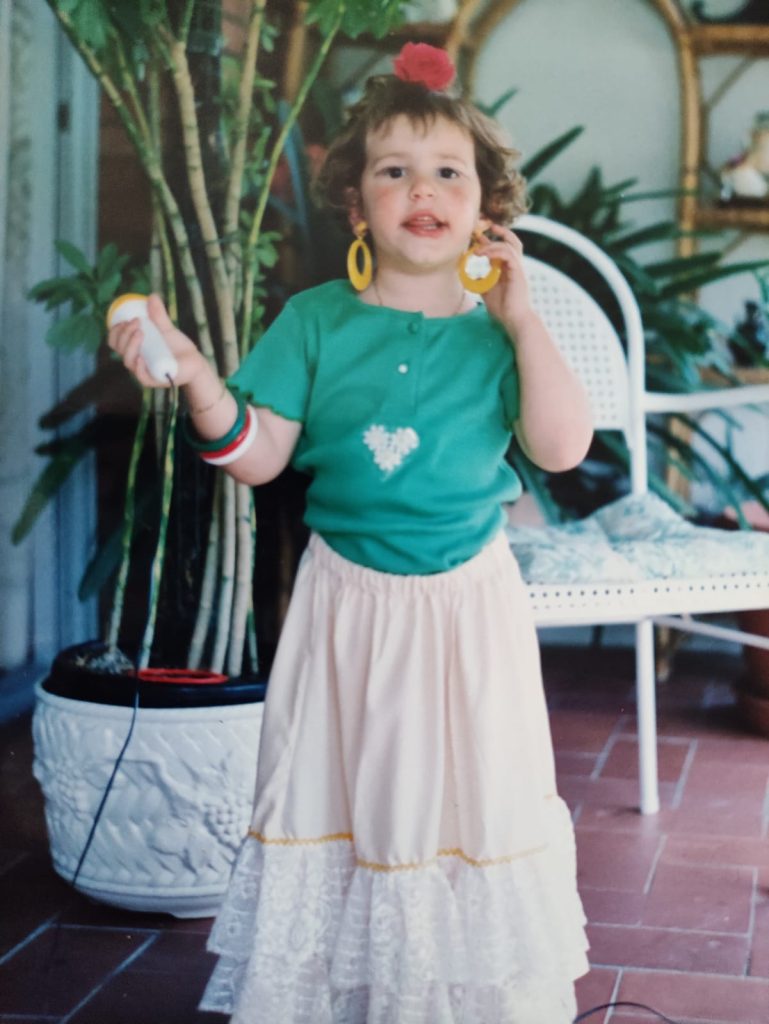 Nàcara Huélamo de pequeña